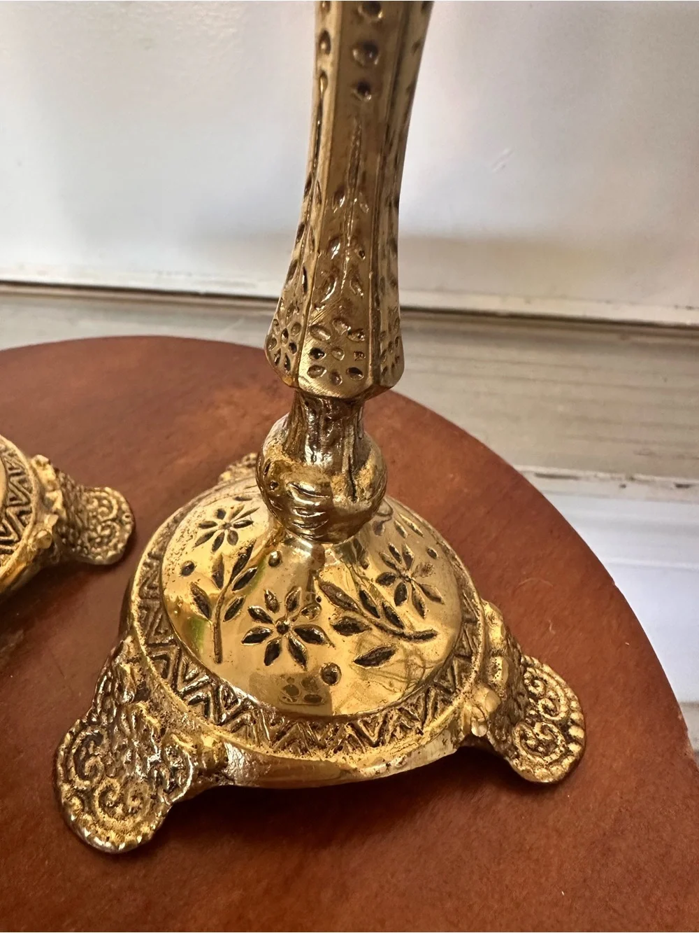 Brass candlesticks. Vintage condition. Even more stunning in person.